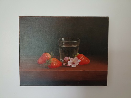 Tableau huile sur toile - sur, de