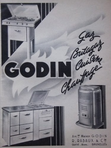 Publicité 1952 godin poeles - publicitÉ,