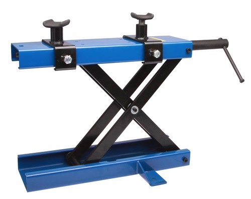 Cric moto bleu - de, pont