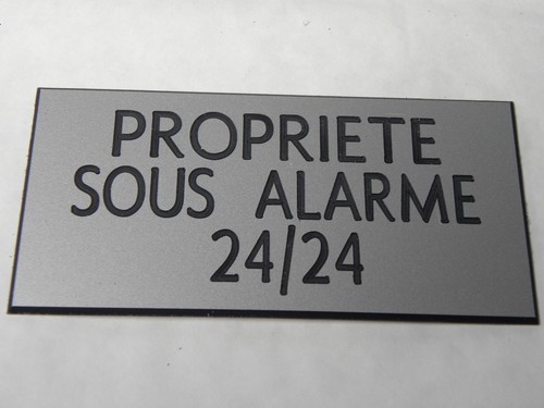 Plaque gravée propriete sous - propriete,