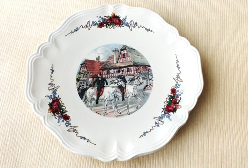 Plat gâteaux faïence - à,