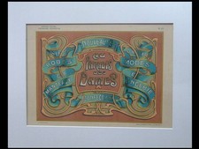 ENSEIGNE ART NOUVEAU MAGASIN DE MODE - 1900 - GRANDE LITHOGRAPHIE, TYPOGRAPHIE