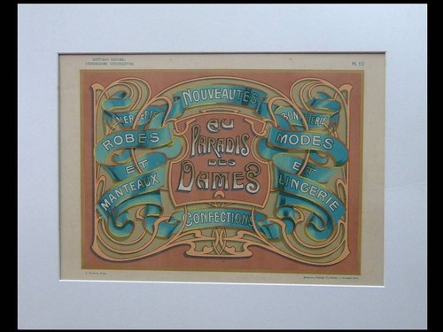 Enseigne art nouveau magasin - art,
