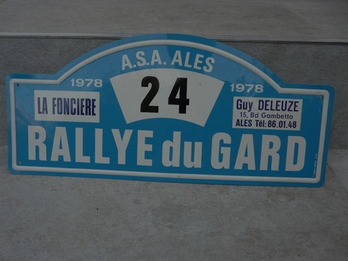 Plaque métal rallye gard - plaque,