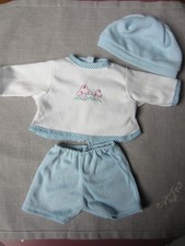 Vêtement :  Ensemble pour poupon  36 cm env . compatible corolle