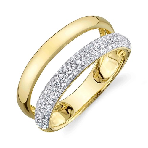 Bague deux anneaux - anneaux, en
