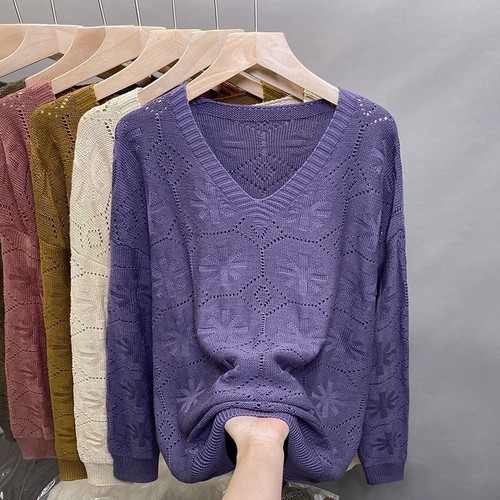 Pull femme maille jacquard - jacquard, col