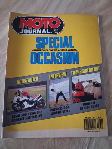 Moto journal 1987 789 kawasaki - journal,