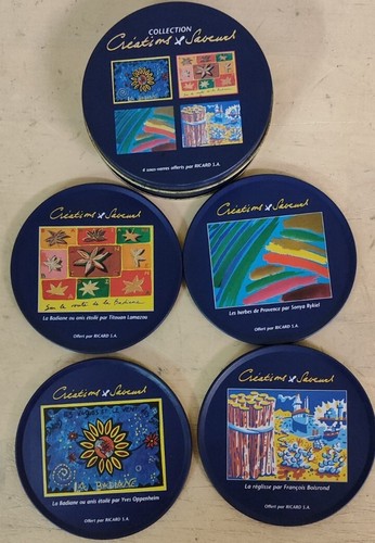 Sous verres ricard avec - verres,