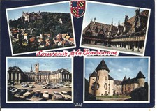 SOUVENIR DE LA BOURGOGNE - vues - blason - automobile