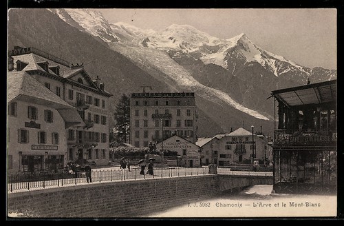 Cpa chamonix arve - l´arve, et