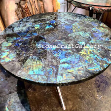 30 " Labradorite Centre Table Top / Labradorite 'Counters' Gemmes Handmade
