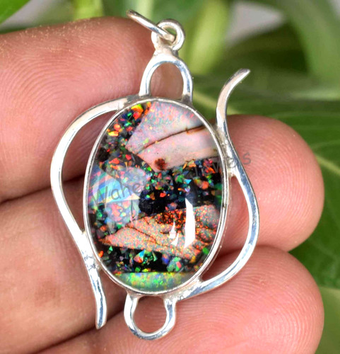 Pendentif argent sterlé - en,