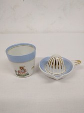 Dinette En Porcelaine/ Presse Citron Avec Son Petit Verre