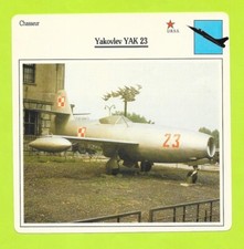 Fiche - Yakovlev Yak-23 - 1988