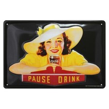 Plaque métal publicitaire