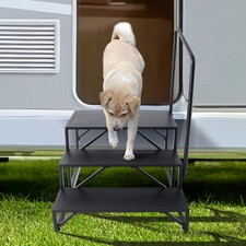 VEVOR Marchepieds pour Camping-cars 3 Marches Escabeau Caravane Charge 199,58 kg