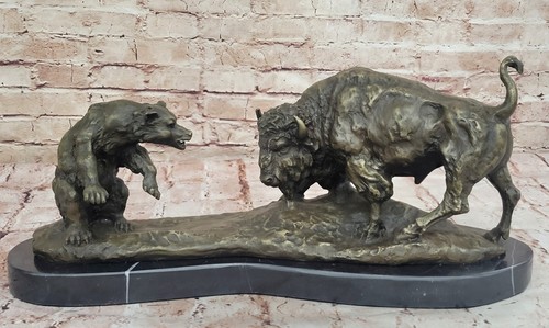 Statue sculpture bison - statue,