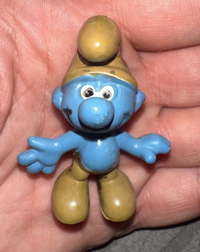 Figurine schtroumpf doré - schtroumpf,