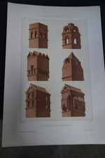 lithographie XIXe architecture