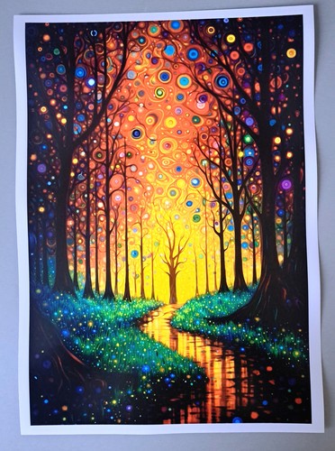 Foret enchantée affiche - foret,