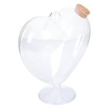 Vase Transparent Avec Couvercle Bouteilles Décoratives Pot Forme De Coeur