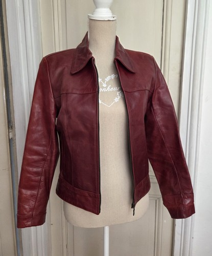 Veste cuir vintage - veste, en
