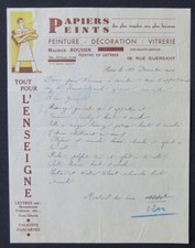 Facture PARIS 1936 TOUT POUR