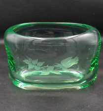 Vase ou jardinière centre de table vintage verre vert - Années 40-50