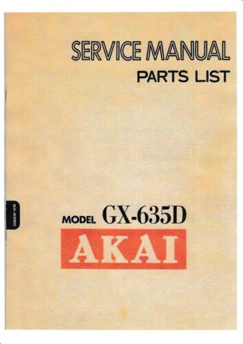 Manuel service pour akai - de,