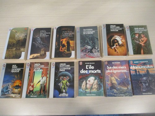 Lot livres lu s f - 12, s-f