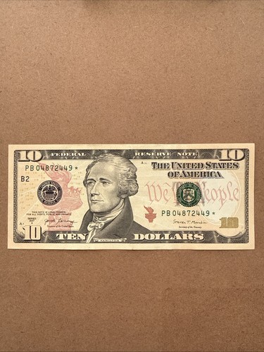 Billete con estrella - 10$,