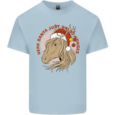T-Shirt Enfant Équestre Cher Père Noël Drôle Cheval Noël