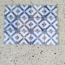 Anciens Carreaux Carrelages Faience De Desvres 11cm Fourmaintraux Courquin Tiles