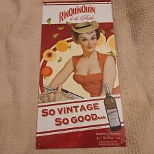 Rinquinquin/Belle/Plaque Métal/Pin-Up/Vintage (30x60cm), TBE