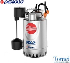 Pedrollo RXm1-GM Pompe vide cave flotteur magnétique INOX puisard étroit 0,33Hp