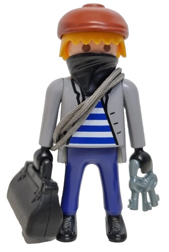 Figurine playmobil voleur - figurine,