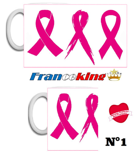Mug céramique cancer sein - céramique,