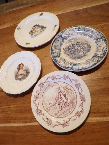 Lot assiettes anciennes - 4,