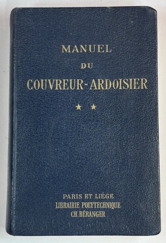 Manuel couvreur ardoisier - manuel, du