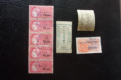 France timbres fiscaux - timbres, obl