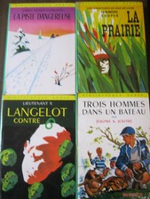 4 Bibliothèque verte anciens