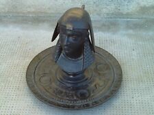 RARE ANCIEN ENCRIER STATUE BUSTE PHARAON EGYPTE EN MÉTAL  19 è numéroté 11928
