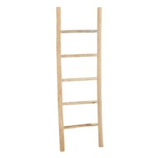 Échelle Déco 5 Marches en Bois "Teck" 158cm Naturel
