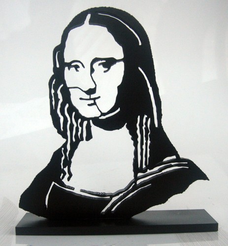 Pyb signed joconde sculpture - pyb,