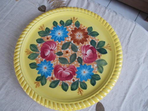 Plat faïence longwy vintage - faÏence,