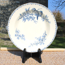 Ancienne assiette creuse faïence Sarreguemines modèle Favori / défaut ø 24 cm