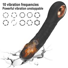 10 Fréquences Vibromasseur Chauffant Gode Godemichets Point G Jouets Sexuels