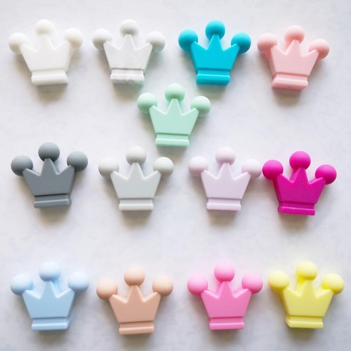 Perle silicone couronne - perle,