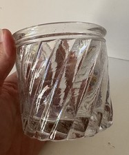 ancien pot à confiture verre Torsadé Collection Déco Cuisine Jam Marmelade 5